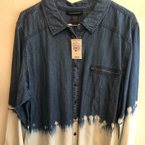 4/$15 Ashley Stewart Denim Shirt